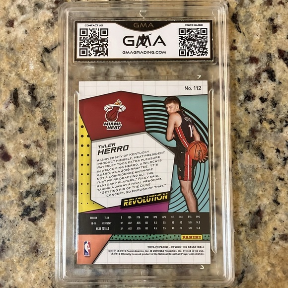 2019 Revolution Tyler Herro Rookie Card #112 GMA Mint 9 - Picture 2 of 2